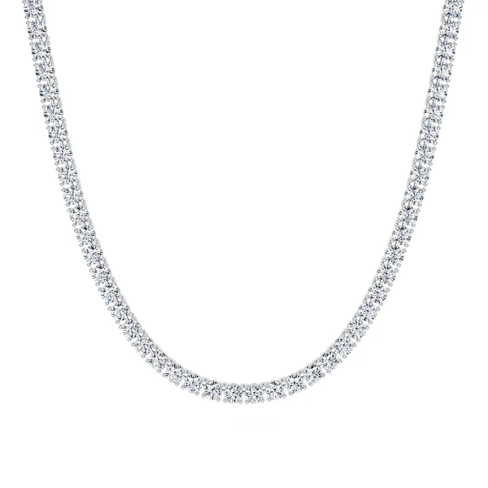 Tennis Lab Diamond (25 ct.) Necklace (16 in.) 18K White Gold