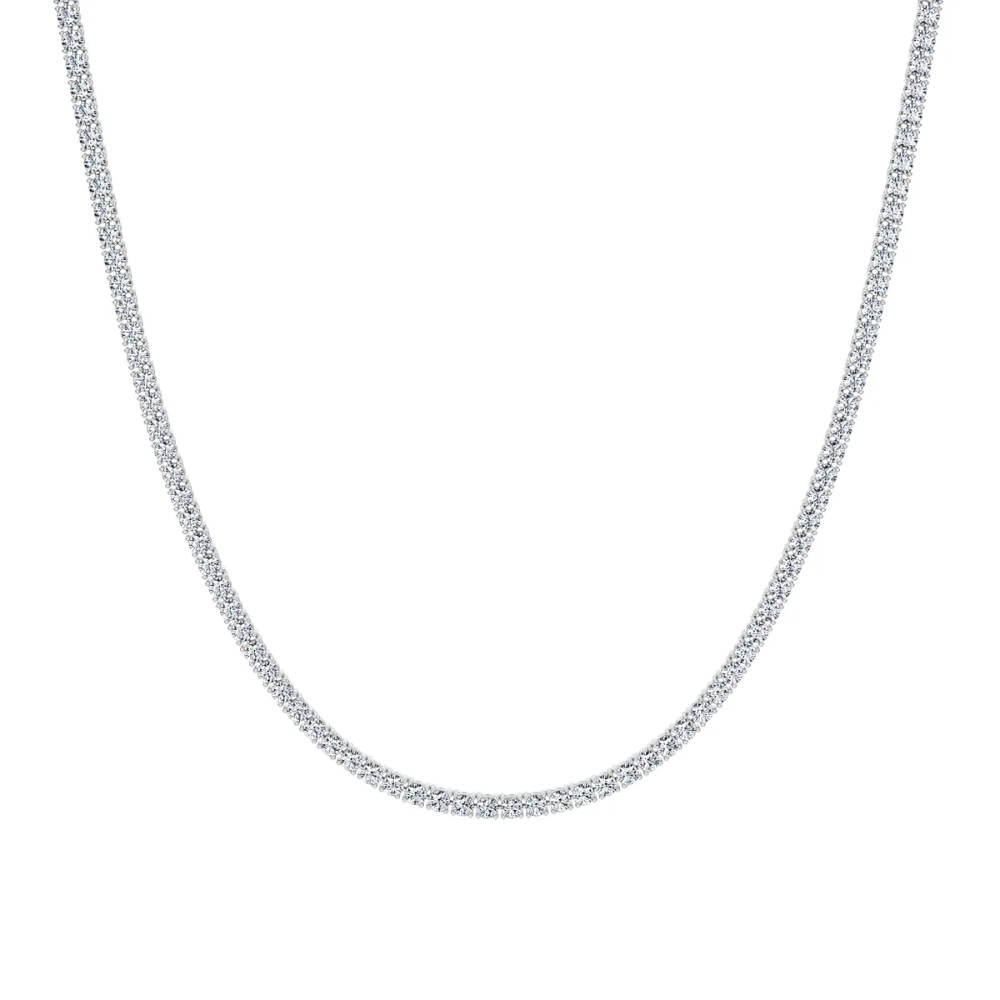 Tennis Lab Diamond (7 ct.) Necklace (16 in.) 18K White Gold