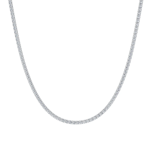 Tennis Lab Diamond (7 ct.) Necklace (16 in.) 18K White Gold
