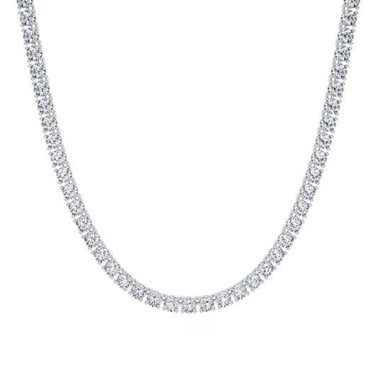 Tennis Lab Diamond (27 ct.) Necklace (16 in.) 18K White Gold
