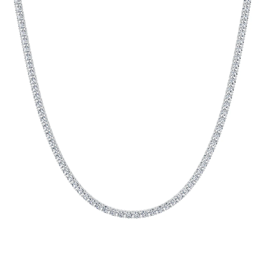 Tennis Lab Diamond (10 ct.) Necklace (16 in.) 18K White Gold