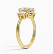 Trilogy Oval (Oval Sides) Lab Diamond Ring in 18K Gold