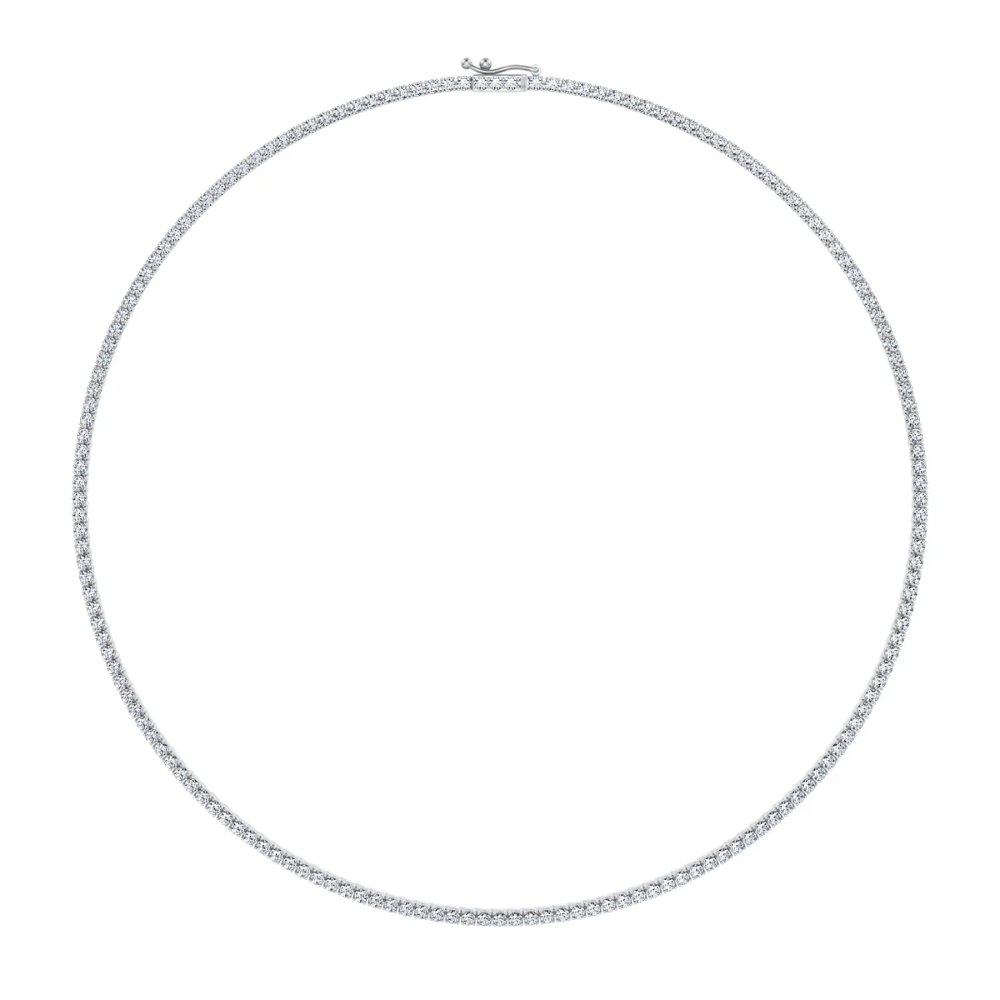 Tennis Lab Diamond (7 ct.) Necklace (16 in.) 18K White Gold