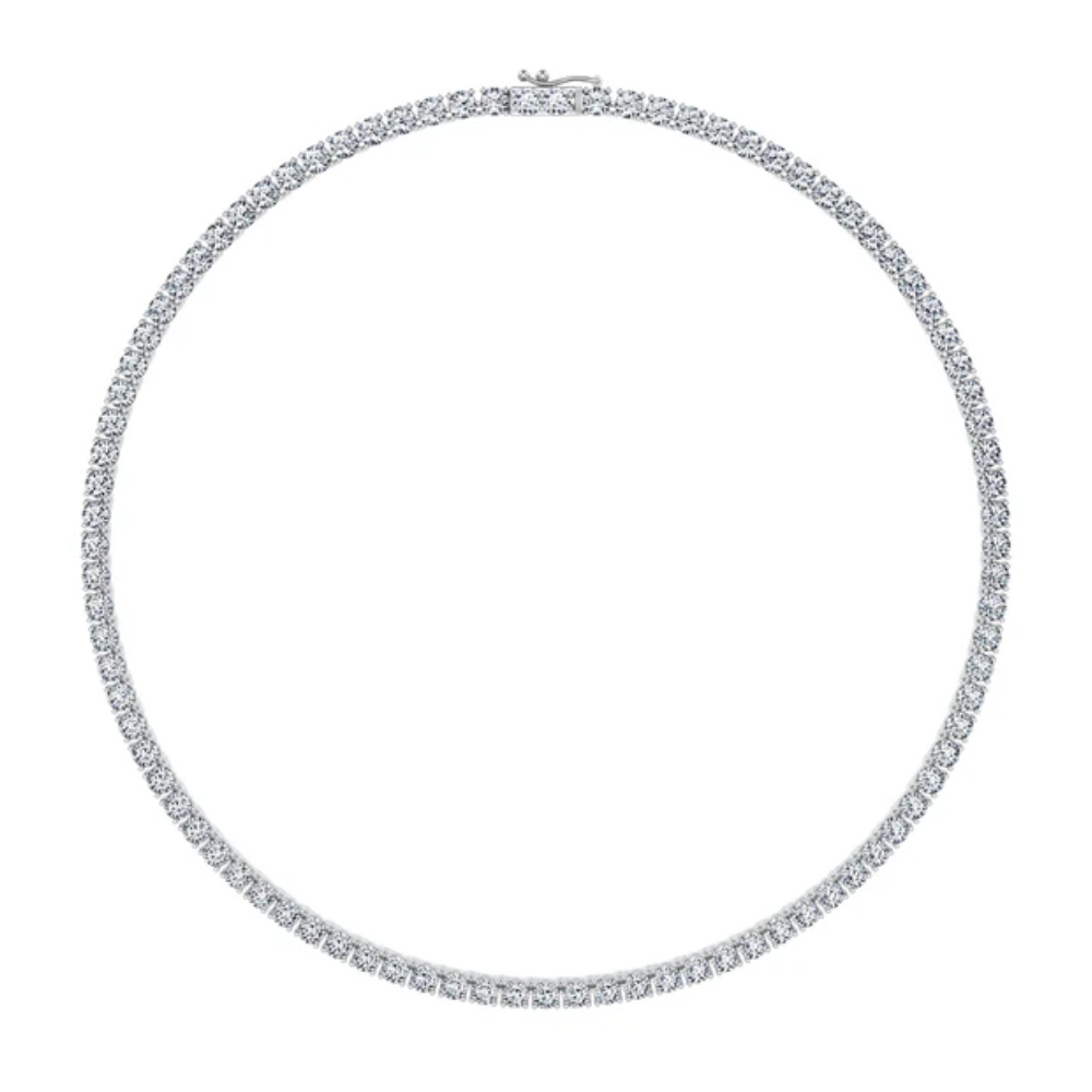 Tennis Lab Diamond (27 ct.) Necklace (16 in.) 18K White Gold