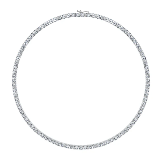 Tennis Lab Diamond (27 ct.) Necklace (16 in.) 18K White Gold