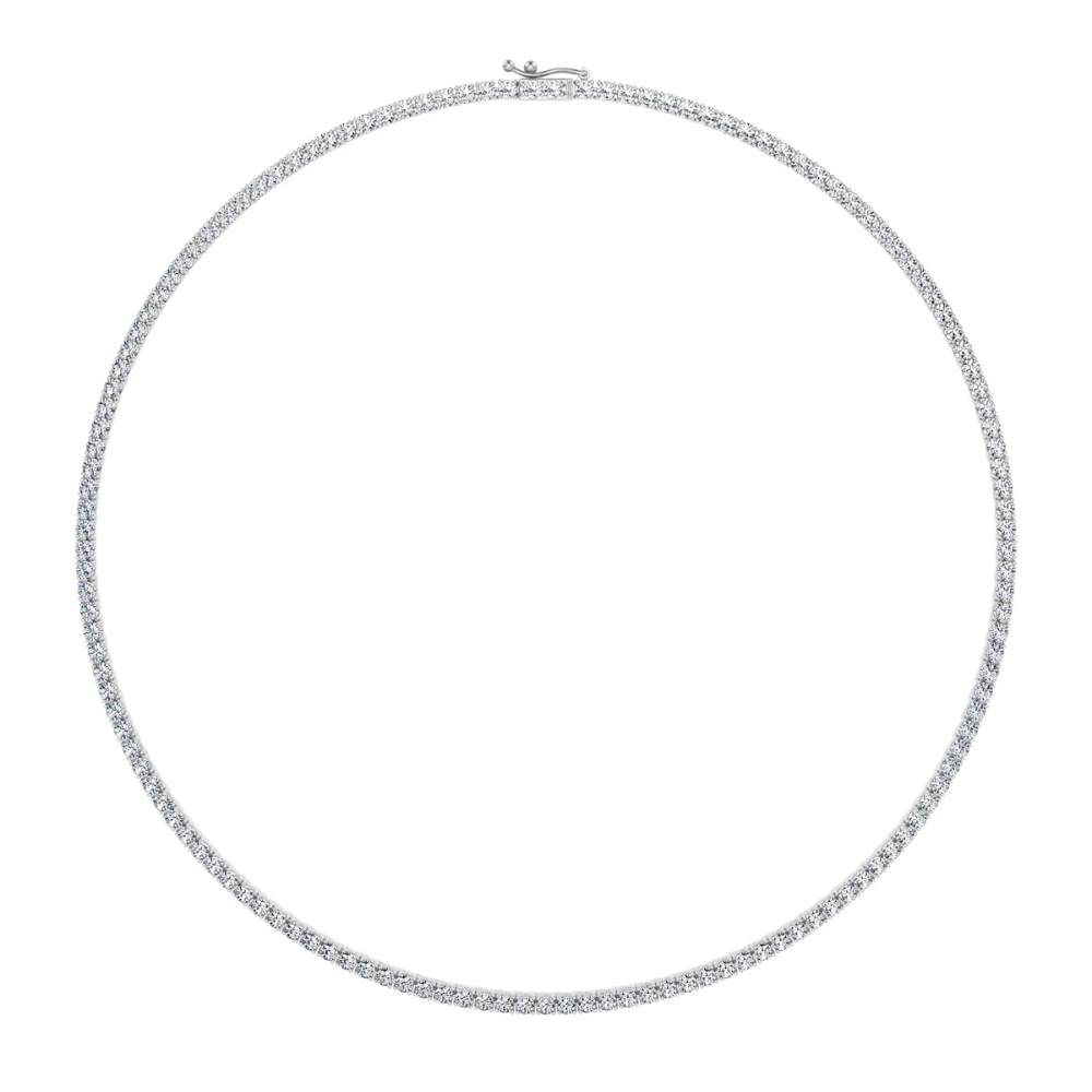 Tennis Lab Diamond (10 ct.) Necklace (16 in.) 18K White Gold