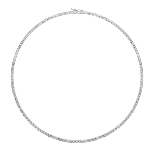 Tennis Lab Diamond (10 ct.) Necklace (16 in.) 18K White Gold