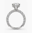 Osha Ring - Oval Lab Diamond 4.5 carat VVS2 E + 12x0.1 ct