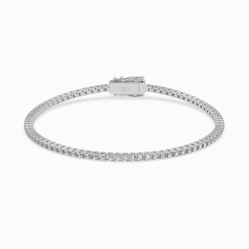Round Tennis Lab Diamond Bracelet (2-10 ct. tw.) 18K Gold