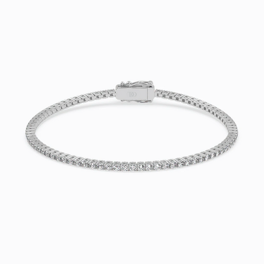 Round Tennis Lab Diamond Bracelet (2-10 ct. tw.) 18K Gold