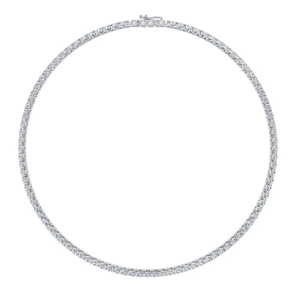 Tennis Lab Diamond (25 ct.) Necklace (16 in.) 18K White Gold
