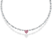 Alma Pink Heart Lab Diamond ( 24 ct. tw. ) Necklace (16 in.) 18K White Gold