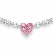 Alma Pink Heart Lab Diamond ( 24 ct. tw. ) Necklace (16 in.) 18K White Gold