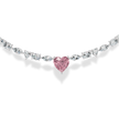 Alma Pink Heart Lab Diamond ( 24 ct. tw. ) Necklace (16 in.) 18K White Gold