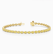Half-Bezel Fancy Yellow Pear Tennis Lab Diamond Bracelet (4.5 ct. tw.) 18K Yellow Gold
