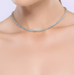 Tennis Lab Diamond (20 ct.) Necklace (16 in.) 18K White Gold