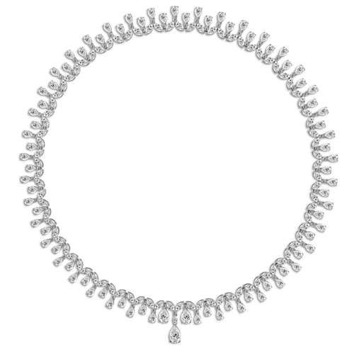 Bridal Pear & Marquise Lab Diamond (24 ct.) Necklace (16 in.) 18K White Gold