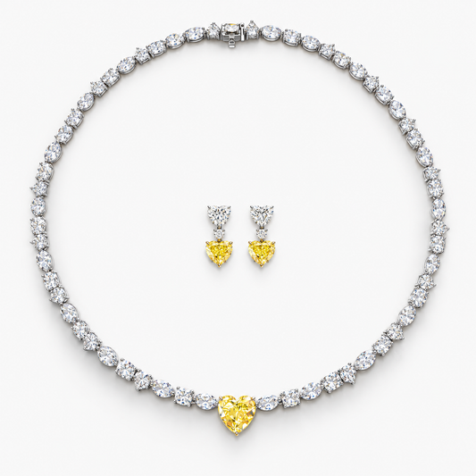 30 Carat Alma High Jewelry Bridal Lab-Grown Diamond Set 18K White Gold