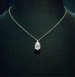 Pear Pendant Lab Diamond Necklace 18K Gold