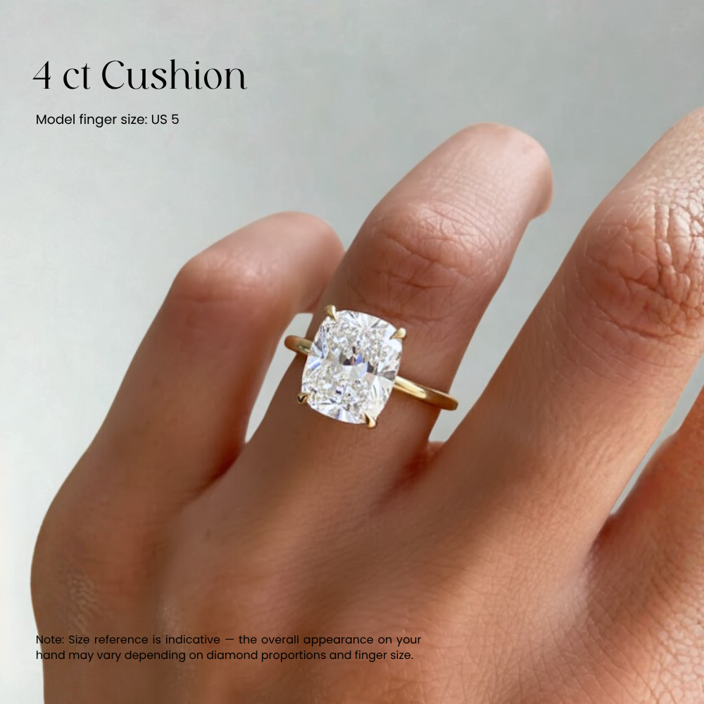 ecomposer-view with diamond shape-cushion, ecomposer-metal type-rose-gold-18k, ecomposer-metal type-white-gold-18k, ecomposer-metal type-yellow-gold-18k