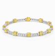 Fancy Yellow and White Alternating Cushion Tennis Lab Diamond Bracelet 8 ct. tw.) 18K White Gold