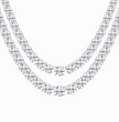 Tennis Double Layer Lab Diamond (39 ct.) Necklace (17 in.) 18K White Gold