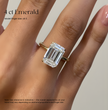 ecomposer-view with diamond shape-emerald, ecomposer-metal type-rose-gold-18k, ecomposer-metal type-white-gold-18k, ecomposer-metal type-yellow-gold-18k