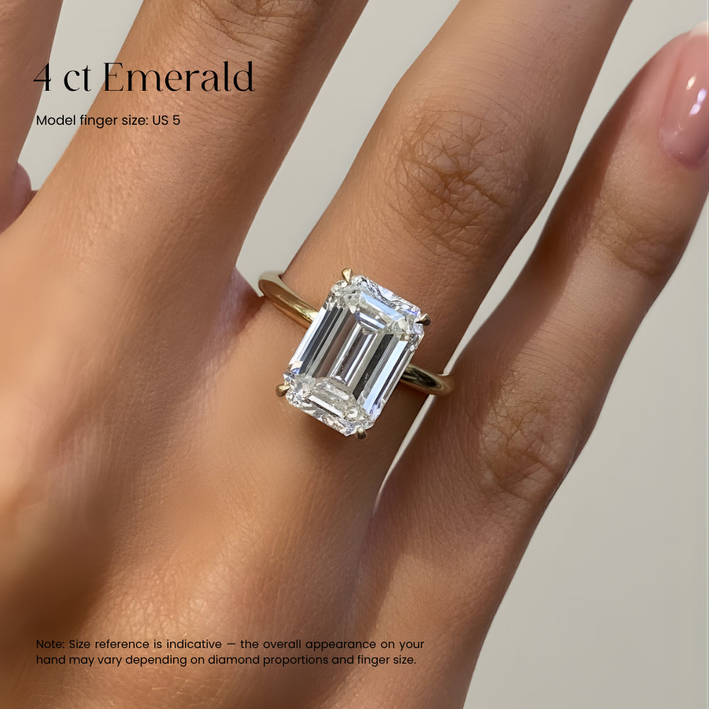 ecomposer-view with diamond shape-emerald, ecomposer-metal type-rose-gold-18k, ecomposer-metal type-white-gold-18k, ecomposer-metal type-yellow-gold-18k