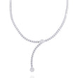 Bridal Lab Diamond (10 ct.) Drop Necklace (18 in.) 3/4 Diamonds 18K White Gold