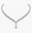 Alexandia Pear Lab Diamond (21 ct.) Necklace (16 in | 40 cm) 18K White Gold