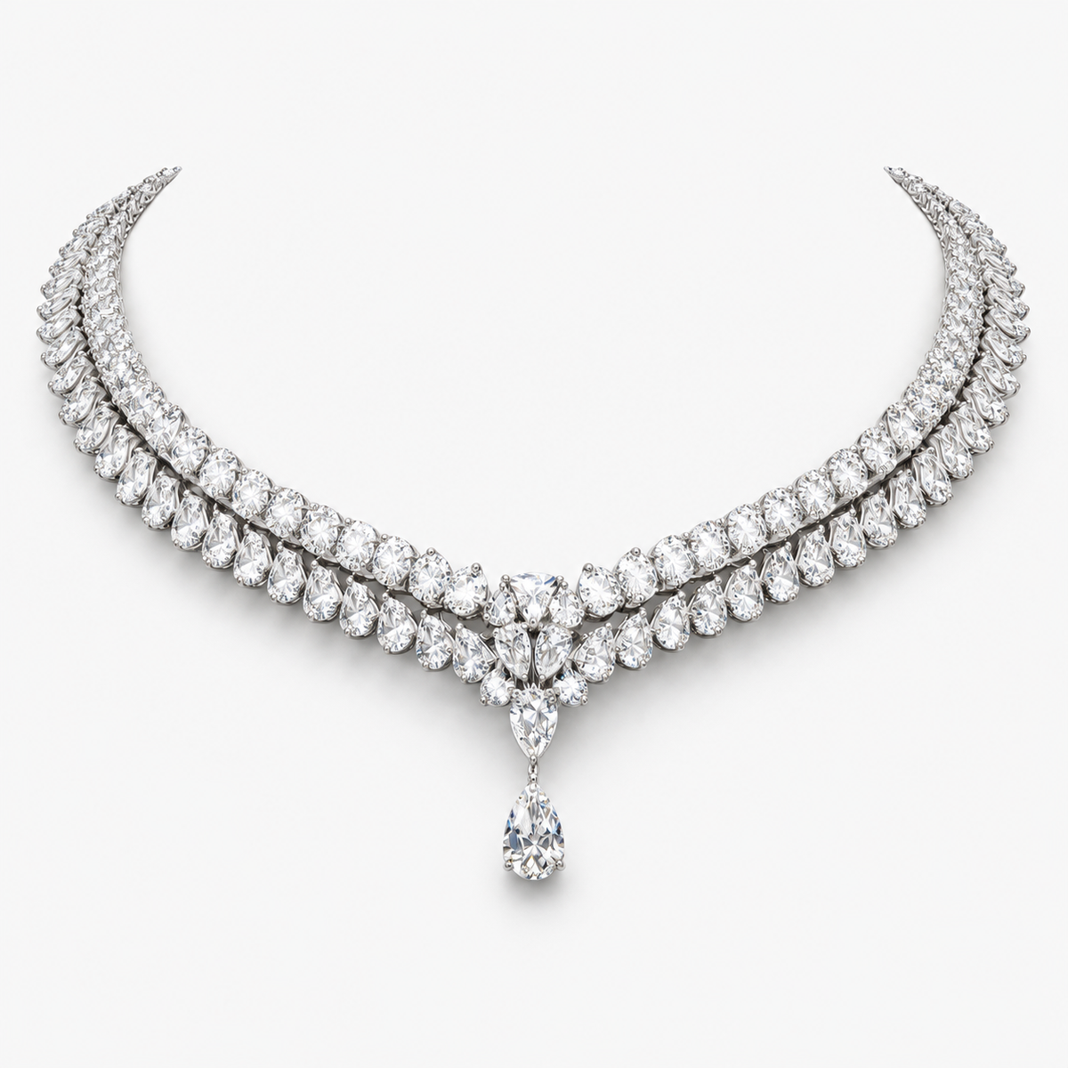 Jacqueline High Jewellery Lab Diamond (65 ct. total ) Necklace (16 in.) 18K White Gold