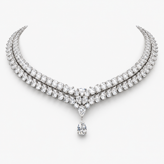 Jacqueline High Jewellery Lab Diamond (65 ct. total ) Necklace (16 in.) 18K White Gold