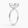 ecomposer-view with diamond shape-asscher, ecomposer-metal type-white-gold-18k