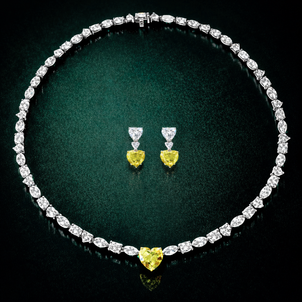 30 Carat Alma High Jewelry Bridal Lab-Grown Diamond Set 18K White Gold