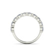 2 carat half eternity oval (2x0.1 carat) white gold 18karat
