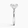 Solitaire Hidden Halo Lab Diamond Ring 18k Gold