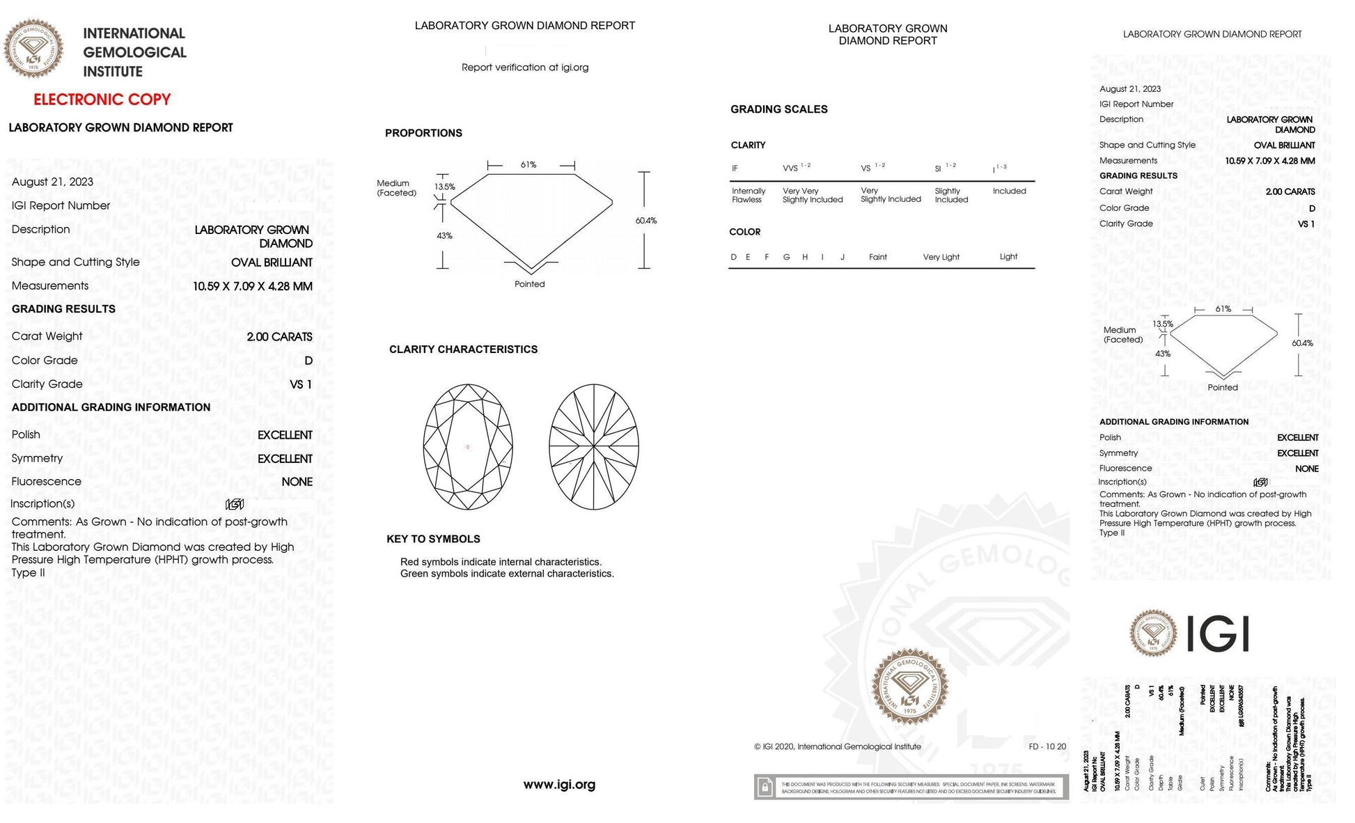 2.00 Carat Oval Diamond | F | VS1