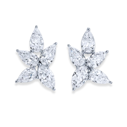 46 Carat Celeste Marquise High Jewelry Bridal Lab-Grown Diamond Set 18K White Gold
