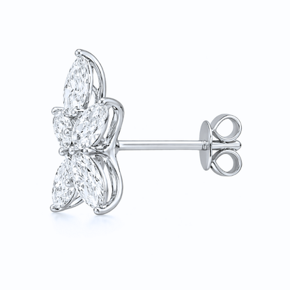 46 Carat Celeste Marquise High Jewelry Bridal Lab-Grown Diamond Set 18K White Gold