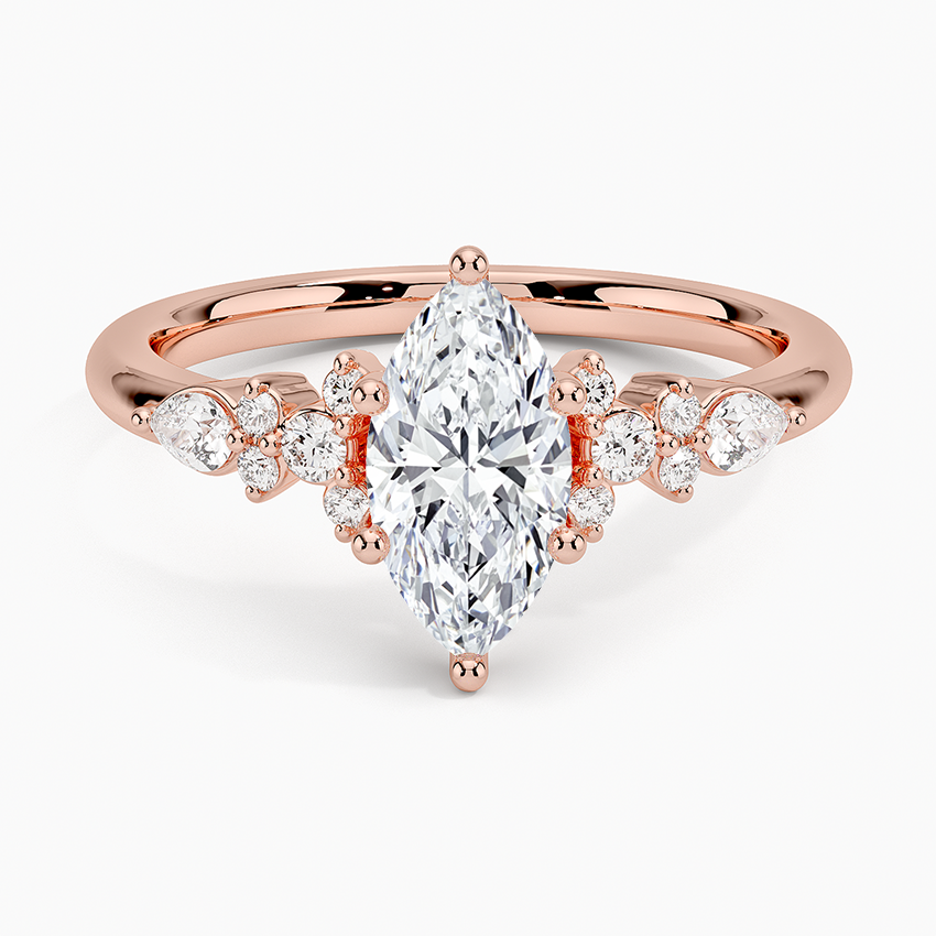 ecomposer-view with diamond shape-marquise, ecomposer-size-1-ct, ecomposer-metal type-rose-gold-18k