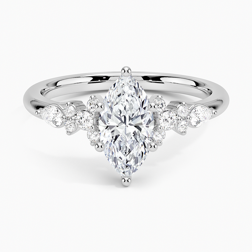 ecomposer-view with diamond shape-marquise, ecomposer-size-1-ct, ecomposer-metal type-white-gold-18k