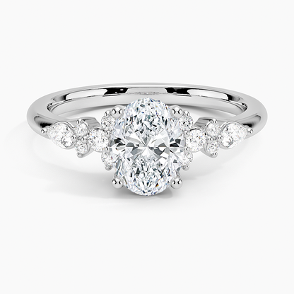 ecomposer-view with diamond shape-oval,ecomposer-size-1-ct,ecomposer-metal type-white-gold-18k
