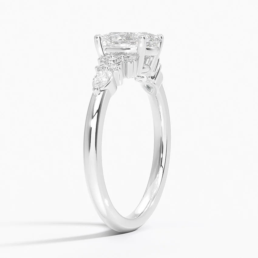 ecomposer-view with diamond shape-oval,ecomposer-size-1-ct,ecomposer-metal type-white-gold-18k