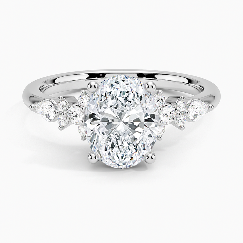 ecomposer-view with diamond shape-oval,ecomposer-size-2-ct, ecomposer-size-2.5-ct, ecomposer-size-3-ct, ecomposer-metal type-white-gold-18k