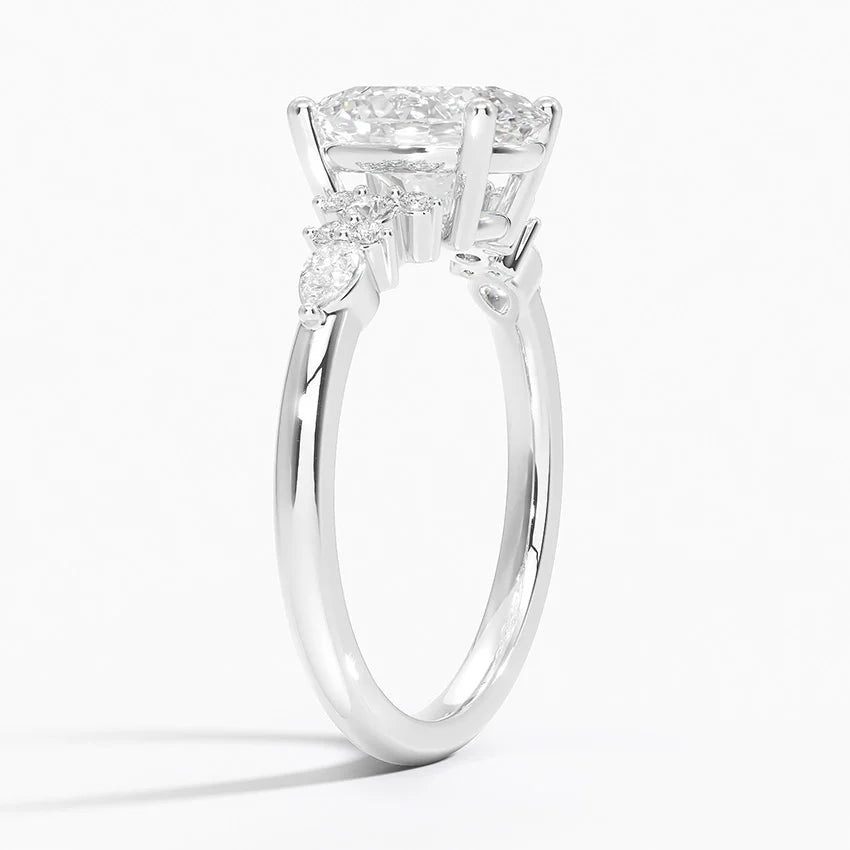 ecomposer-view with diamond shape-oval,ecomposer-size-2-ct, ecomposer-size-2.5-ct, ecomposer-size-3-ct, ecomposer-metal type-white-gold-18k