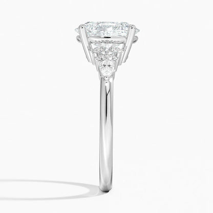 ecomposer-view with diamond shape-oval,ecomposer-size-2-ct, ecomposer-size-2.5-ct, ecomposer-size-3-ct, ecomposer-metal type-white-gold-18k