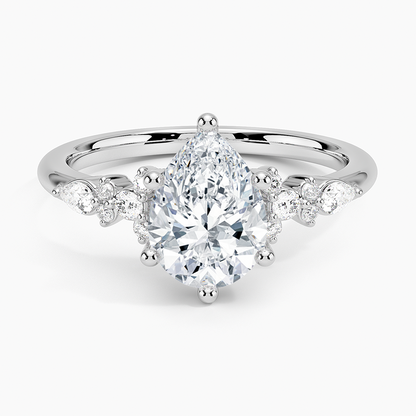 ecomposer-view with diamond shape-pear, ecomposer-size-1.5-ct, ecomposer-metal type-white-gold-18k