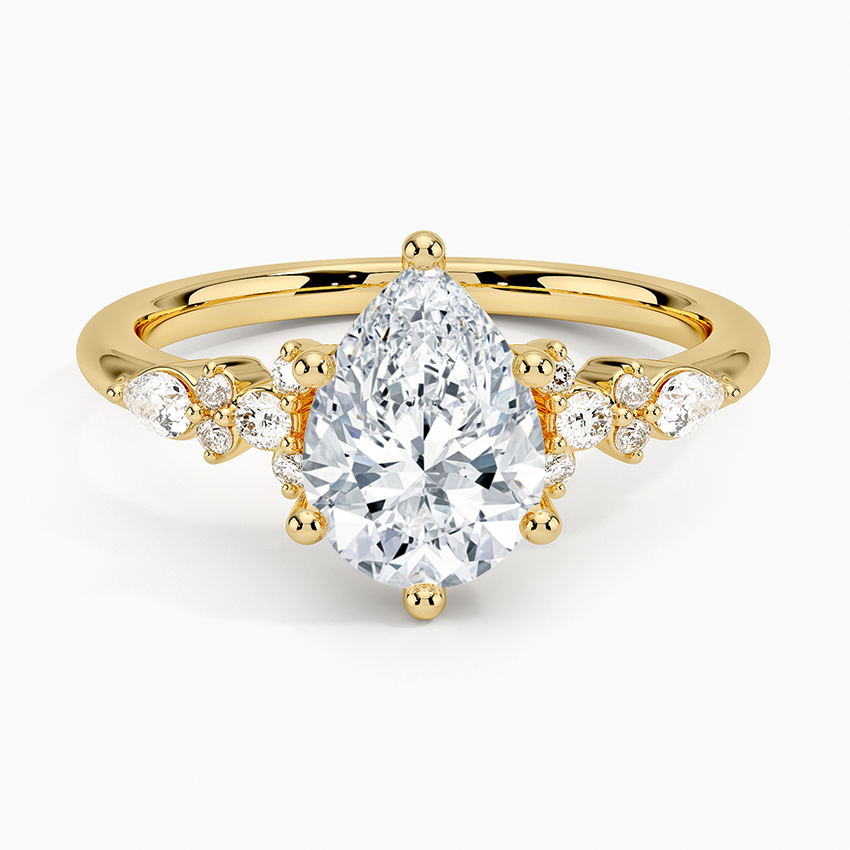 ecomposer-view with diamond shape-pear, ecomposer-size-1.5-ct, ecomposer-metal type-yellow-gold-18k