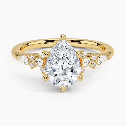ecomposer-view with diamond shape-pear, ecomposer-size-1.5-ct, ecomposer-metal type-yellow-gold-18k
