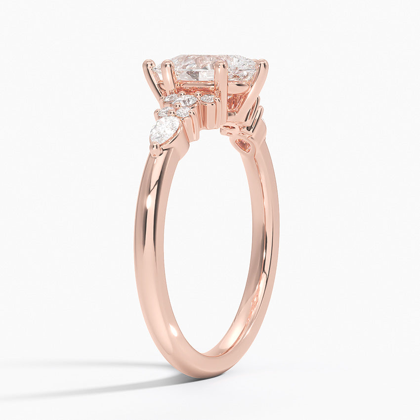 ecomposer-view with diamond shape-pear, ecomposer-size-1-ct, ecomposer-metal type-rose-gold-18k